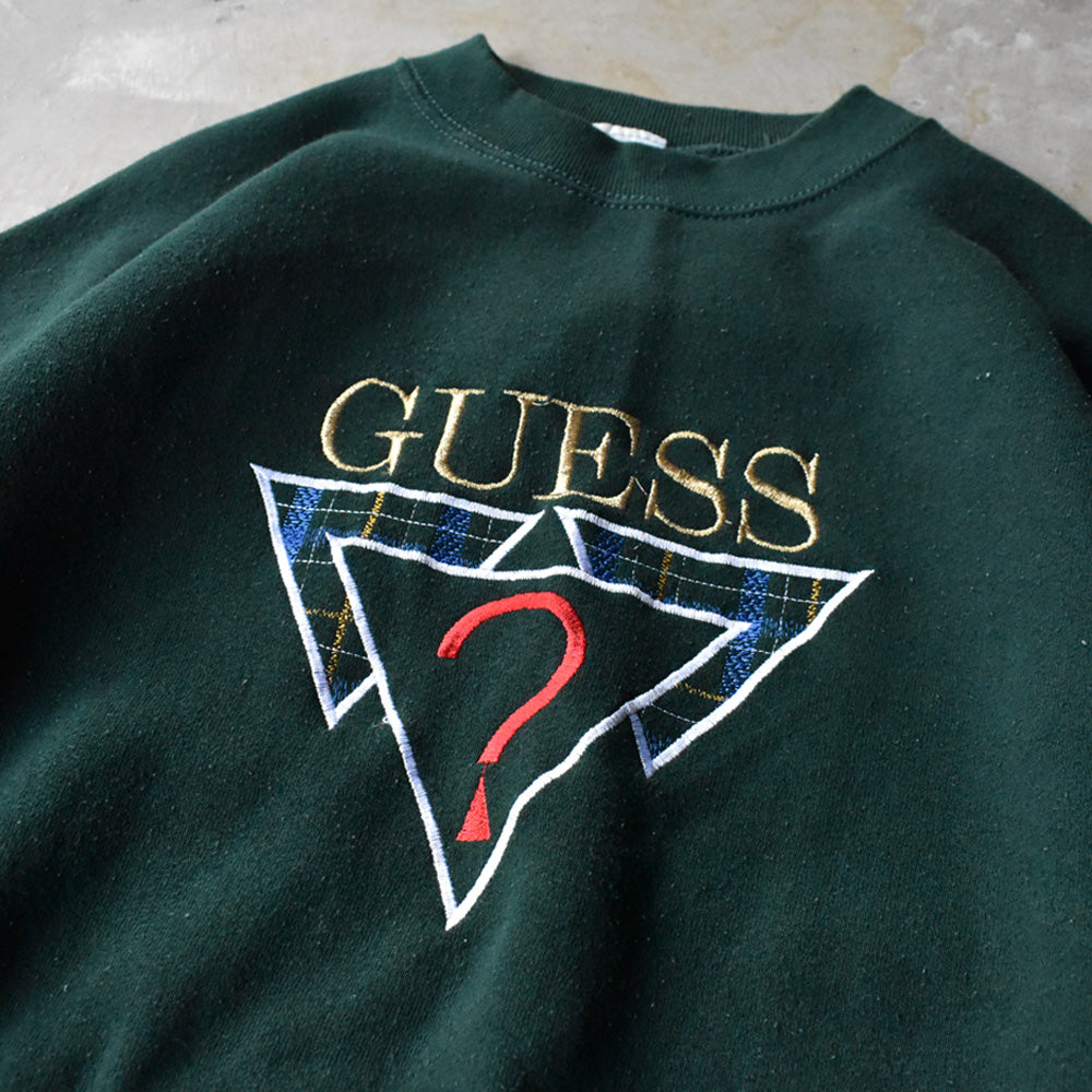 90's GUESS 刺繍ロゴ スウェット USA製 240912