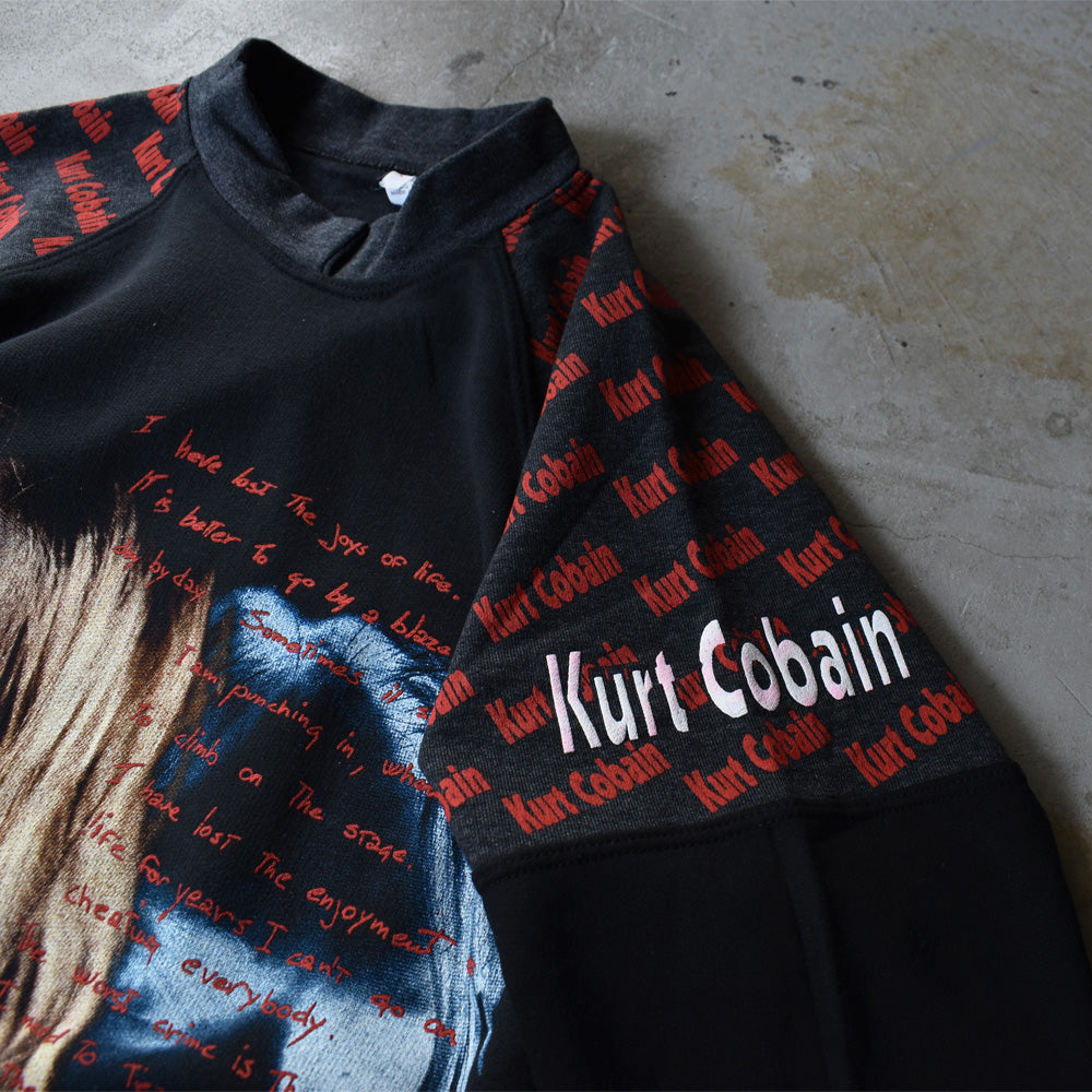 90's デッドストック! NIRVANA "Kurt Cobain" ラグラン スウェット EURO製 231028H