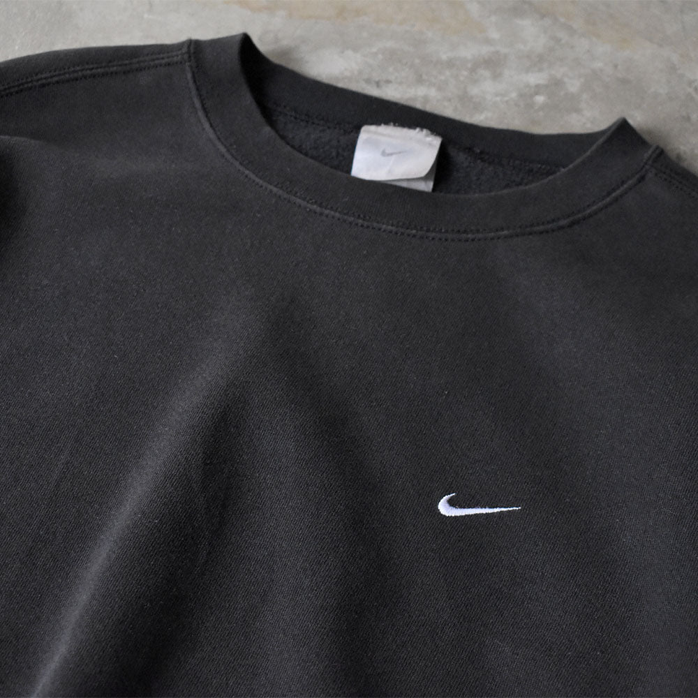 Y2K NIKE 刺繍 small swoosh ロゴ スウェット250413