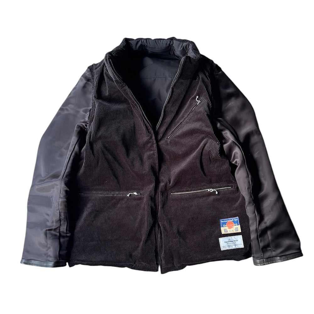 blackmeans×Hayachine Made 2Way リバーシブル レザー×ダウン マウンテンジャケット 945-79TJ400-1 250102H/250128H
