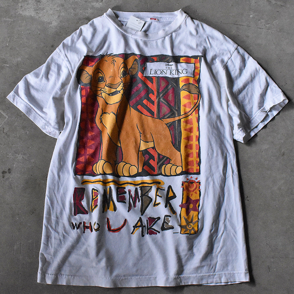 90's Disney / Lion King "Remember Who You Are" シンバ Tシャツ 240225H