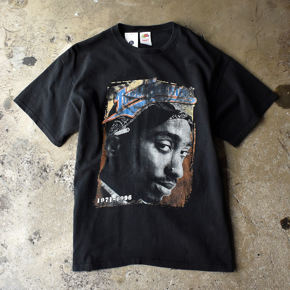 Y2K 2Pac “TUPAC SHAKUR” memorial RapTシャツ 250410H