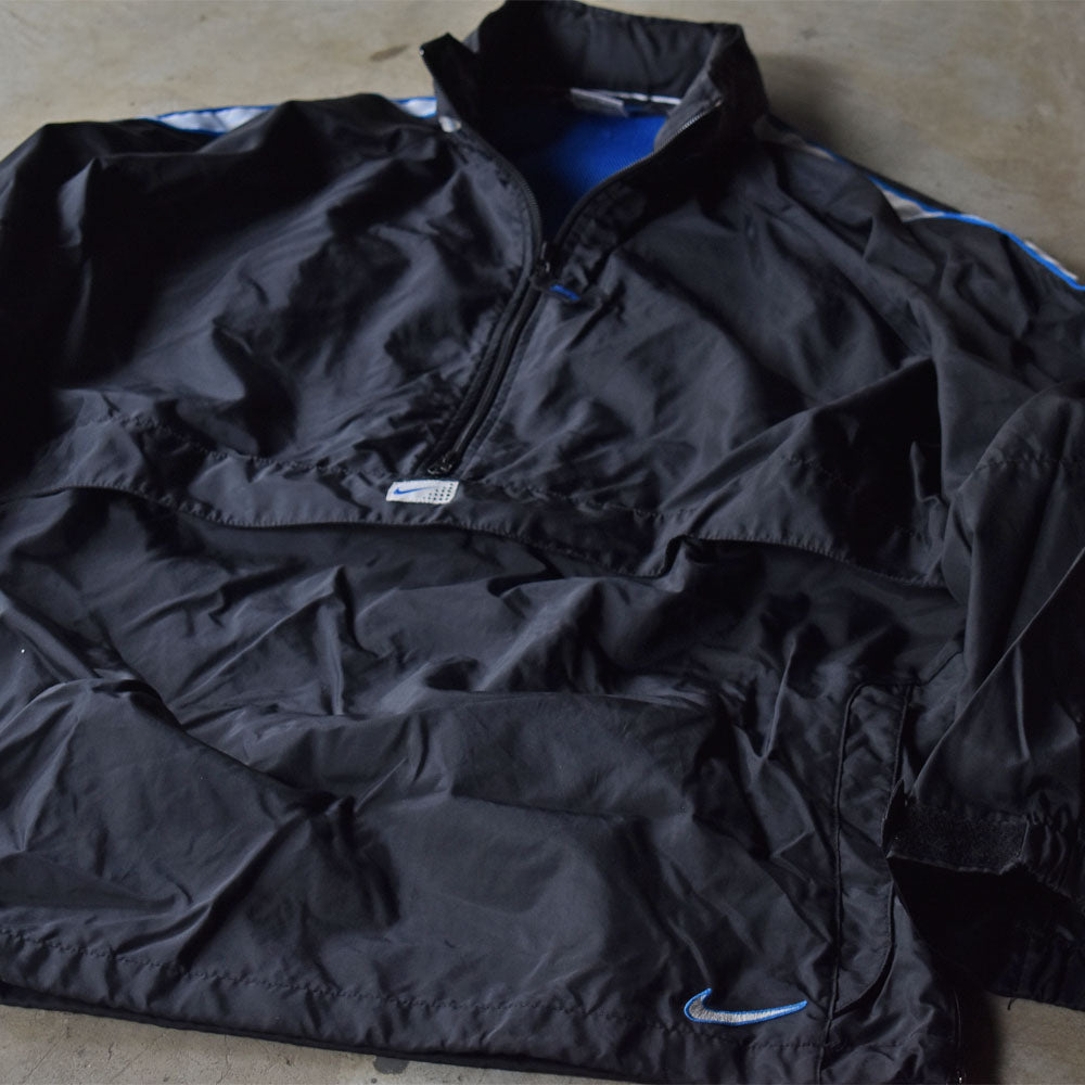 Y2K NIKE 裏地付き ハーフジップ ナイロンプルオーバー 240331H