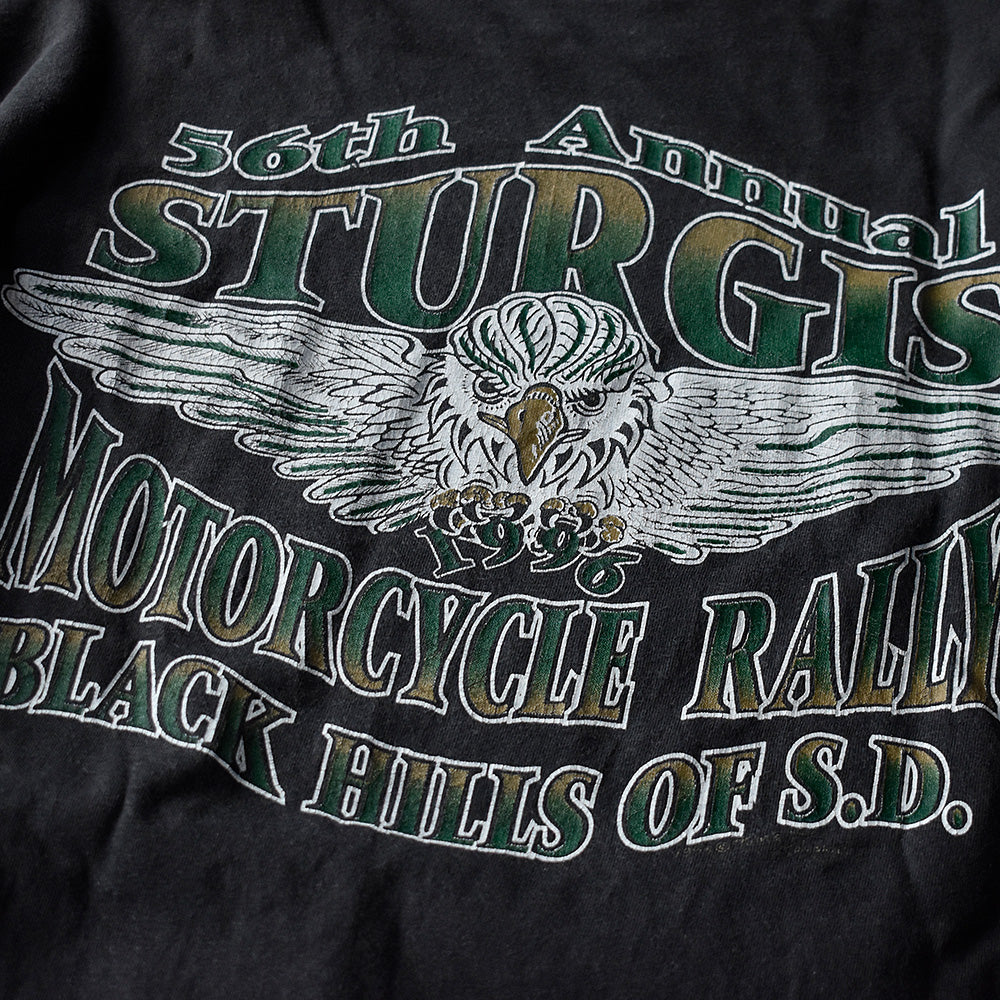 90's “Sturgis Black Hills Motor Classic” イーグル バイク Tシャツ USA製 250809H