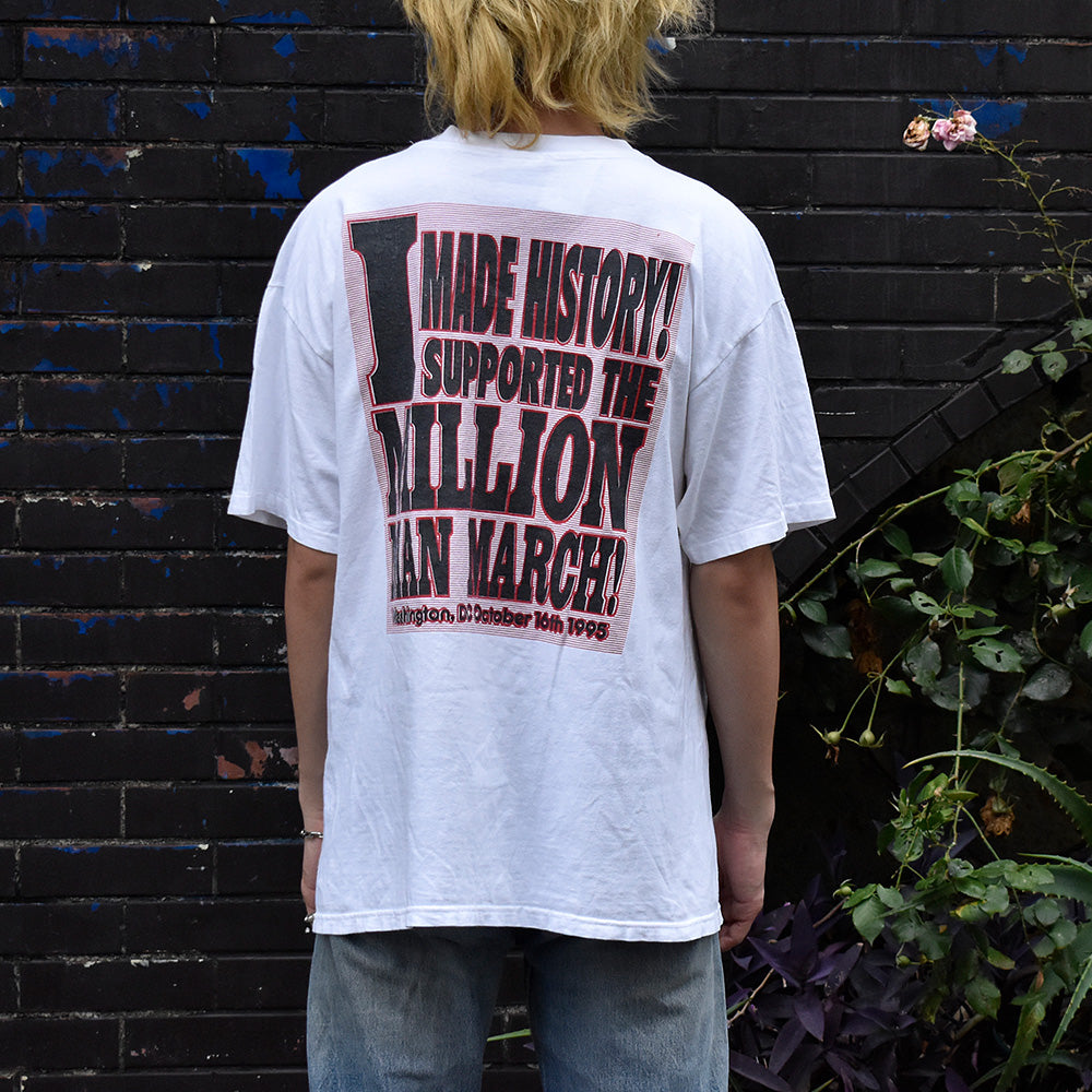 90's “MILLION MAN MARCH” Tシャツ 250715H