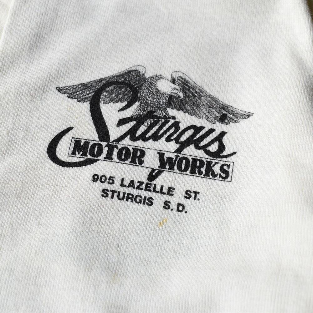 90’s デッドストック Harley-Davidson “stargis” ヘンリーネック ロングスリーブ Tシャツ 250531