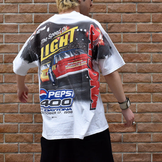 90's AOP！ CHASE authentics レーシング Tシャツ USA製 240426H