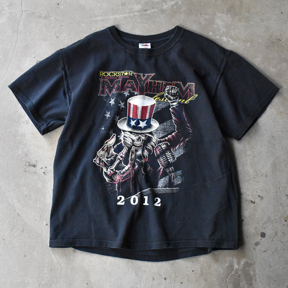 Midst of Mayhem 黒夢 清春 トライデント BIGTシャツ ブラック L SADS midst of mayhem 黒夢 清春 トライデント Big T