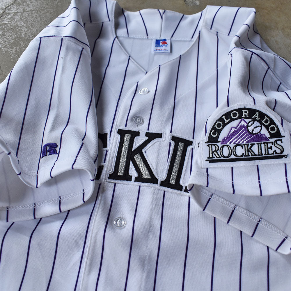 90’s RUSSELL ATHLETIC “MLB Colorado Rockies” ベースボールシャツ USA製 231005H