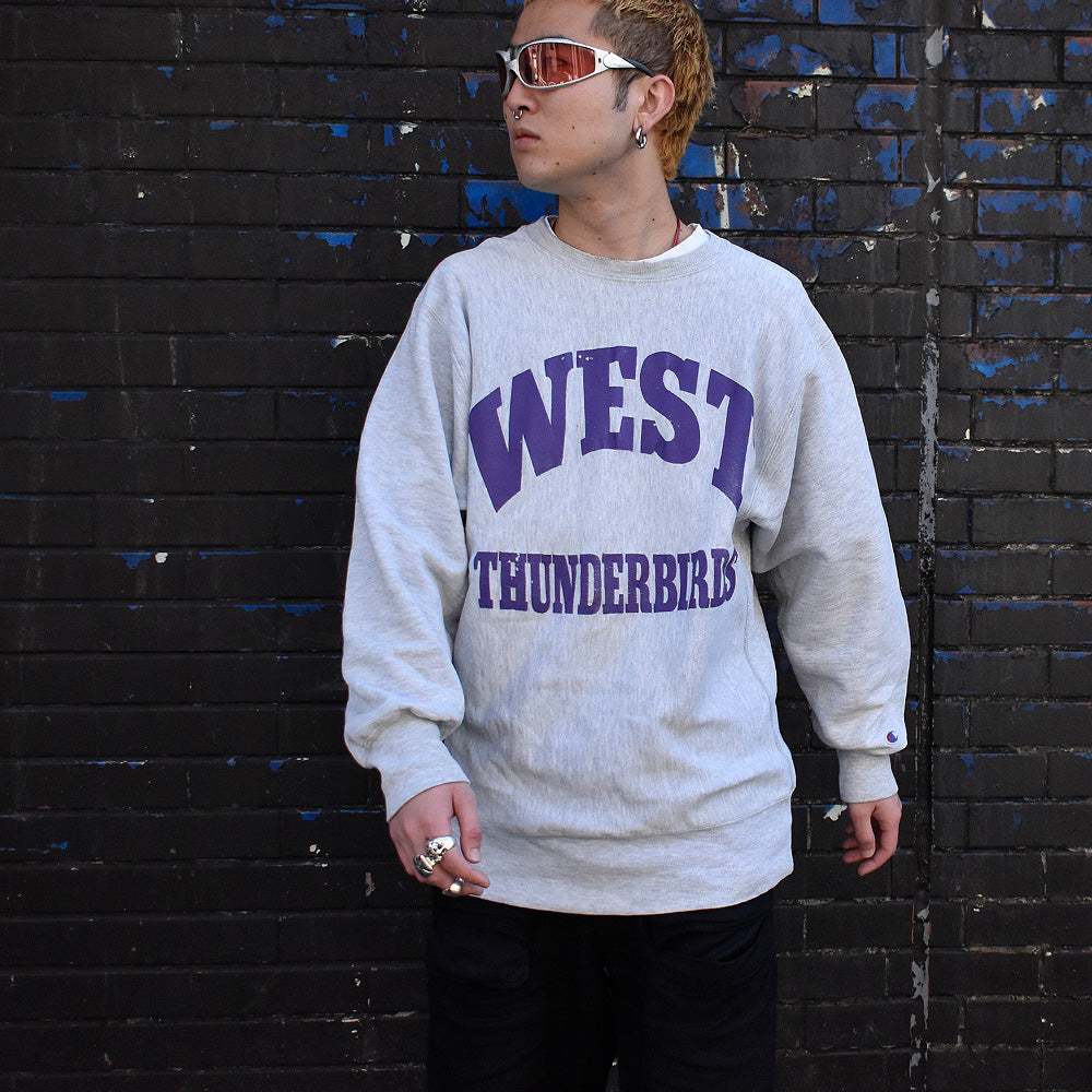 90's Champion “WEST THUNDERBIRDS” リバースウィーブ スウェット 241216H