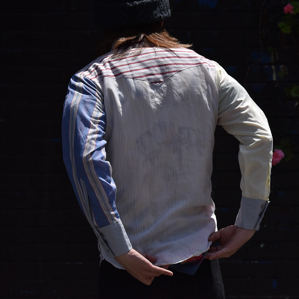 90’s Wrangler クレイジーパターン! ウエスタンシャツ 230507H