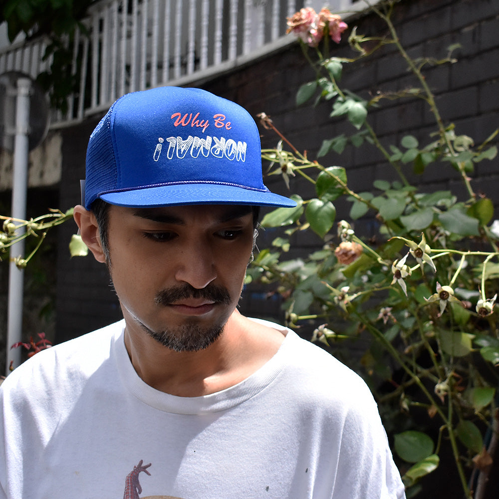 90's “Why Be Normal!” メッシュ キャップ デッドストック 250818H