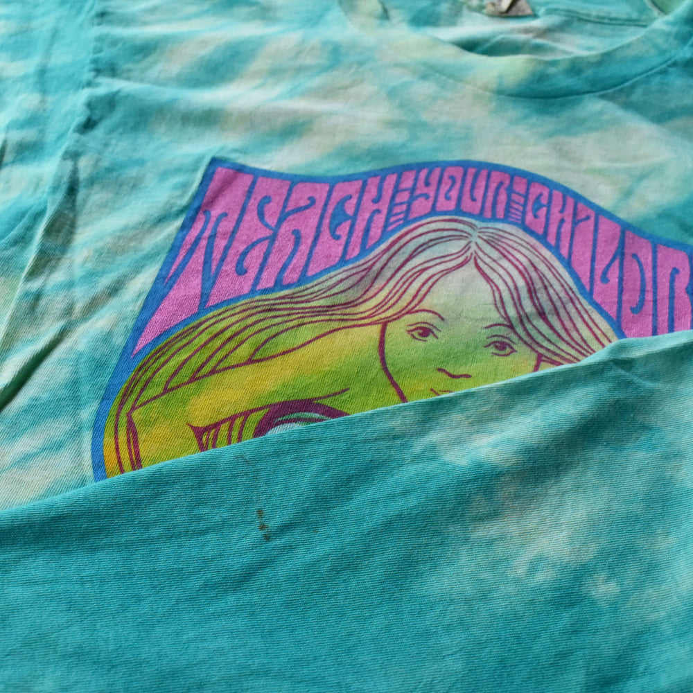 80's “20th ANNIVERSARY SUMMER OF LOVE” ヒッピー タイダイ Tシャツ 240811