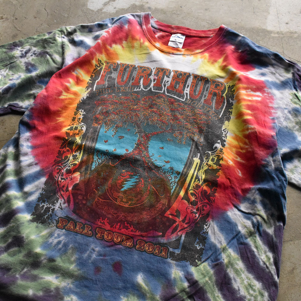 FURTHUR “FALL TOUR 2011” サンダースカル タイダイTシャツ 240730