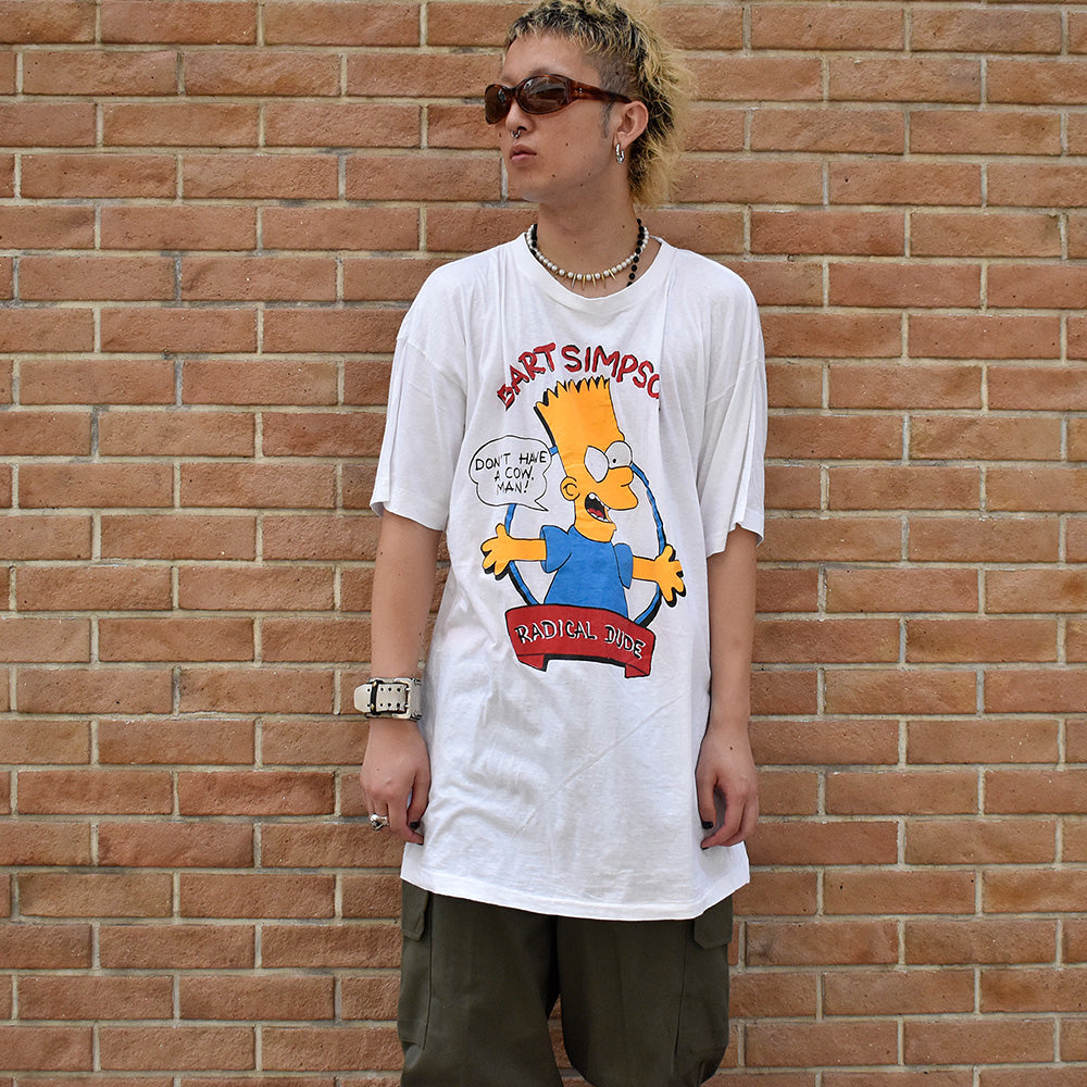 90's The Simpsons “Bart Simpson” 海外アニメ キャラ Tシャツ 240822H