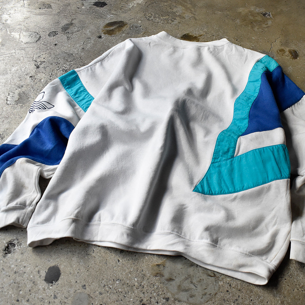 80’s adidas ナイロン切り替え デザイン スウェット 231209H