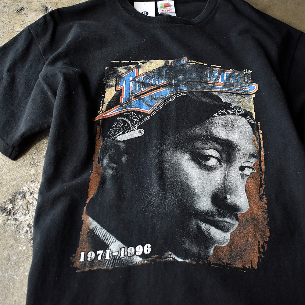 Y2K 2Pac “TUPAC SHAKUR” memorial RapTシャツ 250410H