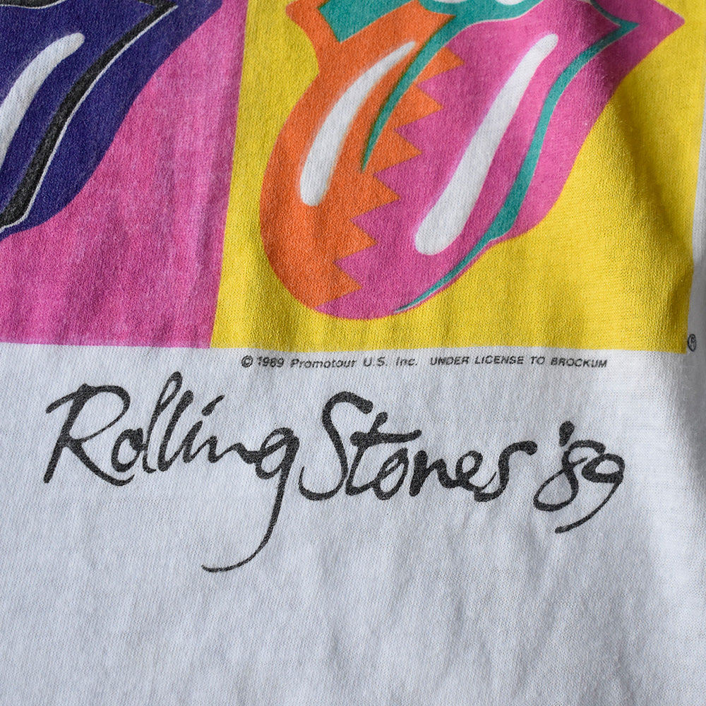 80's The Rolling Stones “Andy Warhol Type” The North American Tour 1989 Tシャツ 250610H