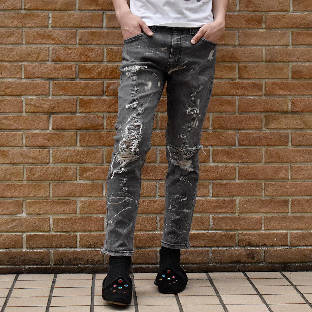 ダメージ!ブリーチ!Levi's 511 “グランジ“ スリム ストレッチパンツ 250517H