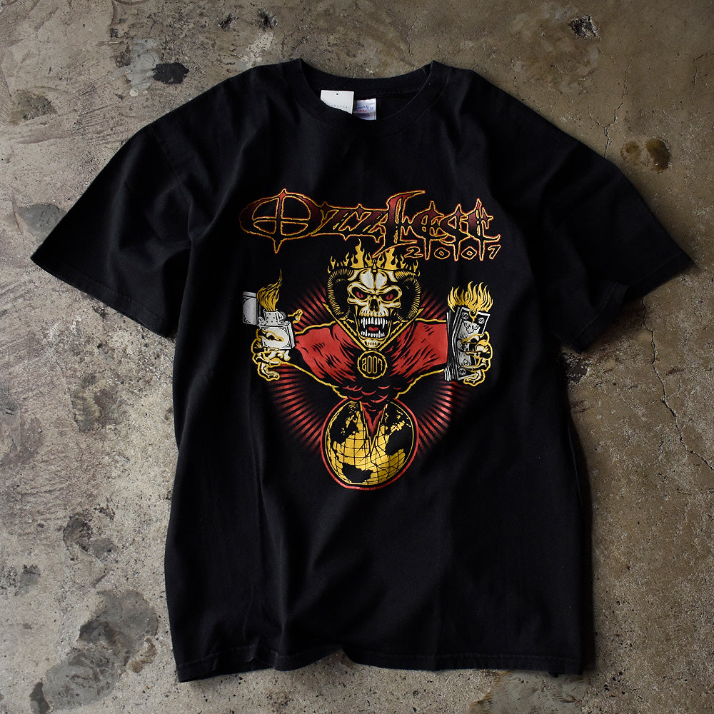 Y2K Ozzy Osbourne "Ozzfest 2007" フェス ロック Tシャツ 230725H