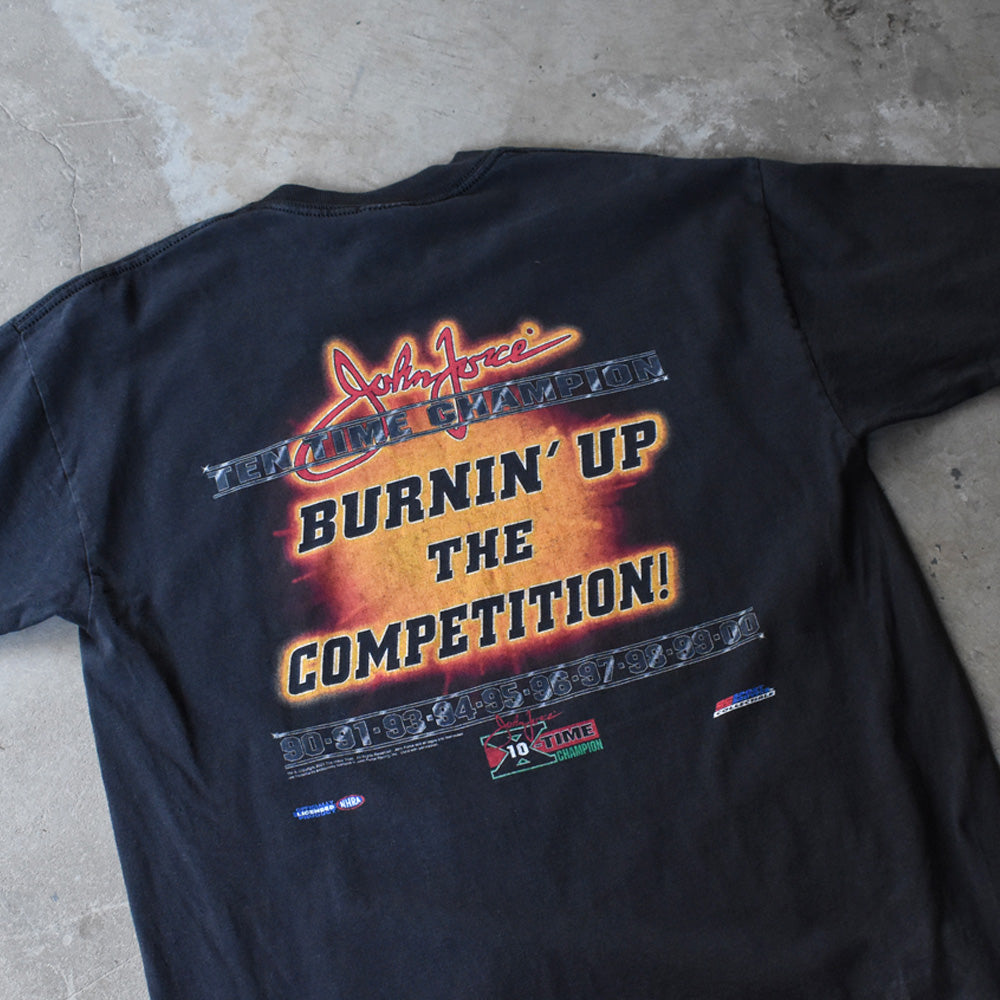 Y2K John Force “10 TIME CHAMPION” レーシング Tシャツ 250801