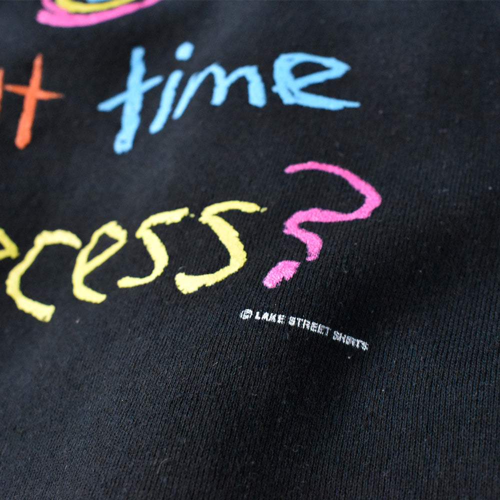 90's Fruit of the Loom “What time is recess?” イラスト スウェット USA製 240417