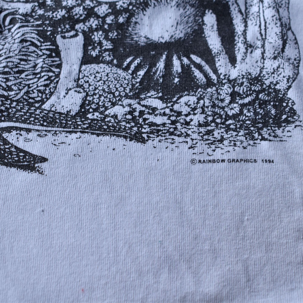90’s “Cyman turtle farm” 亀 アニマルプリントTシャツ 231011