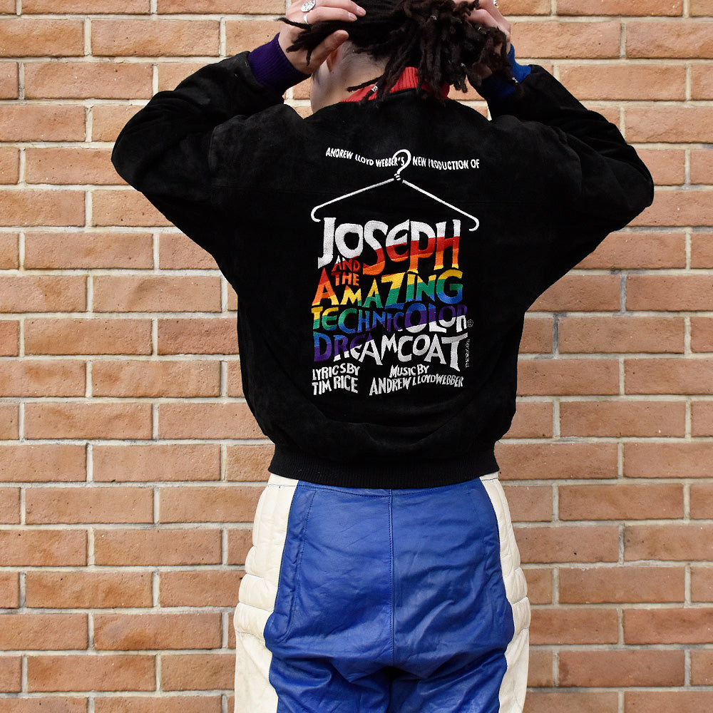 90’s “JOSEPH AND THE AMAZING TECHNICOLOR DREAMCOAT” musical スエードレザージャケット 240213H
