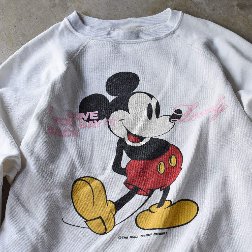 80’s Disney ミッキーマウス スウェット USA製 250905H