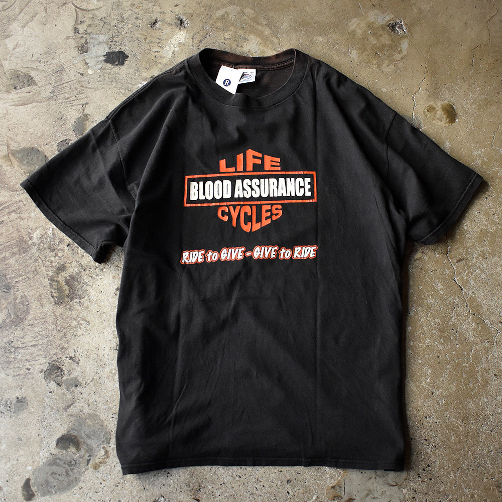 Y2K “Blood Assurance LIFE CYCLES“ Harley-Davidson Tシャツ 250725H