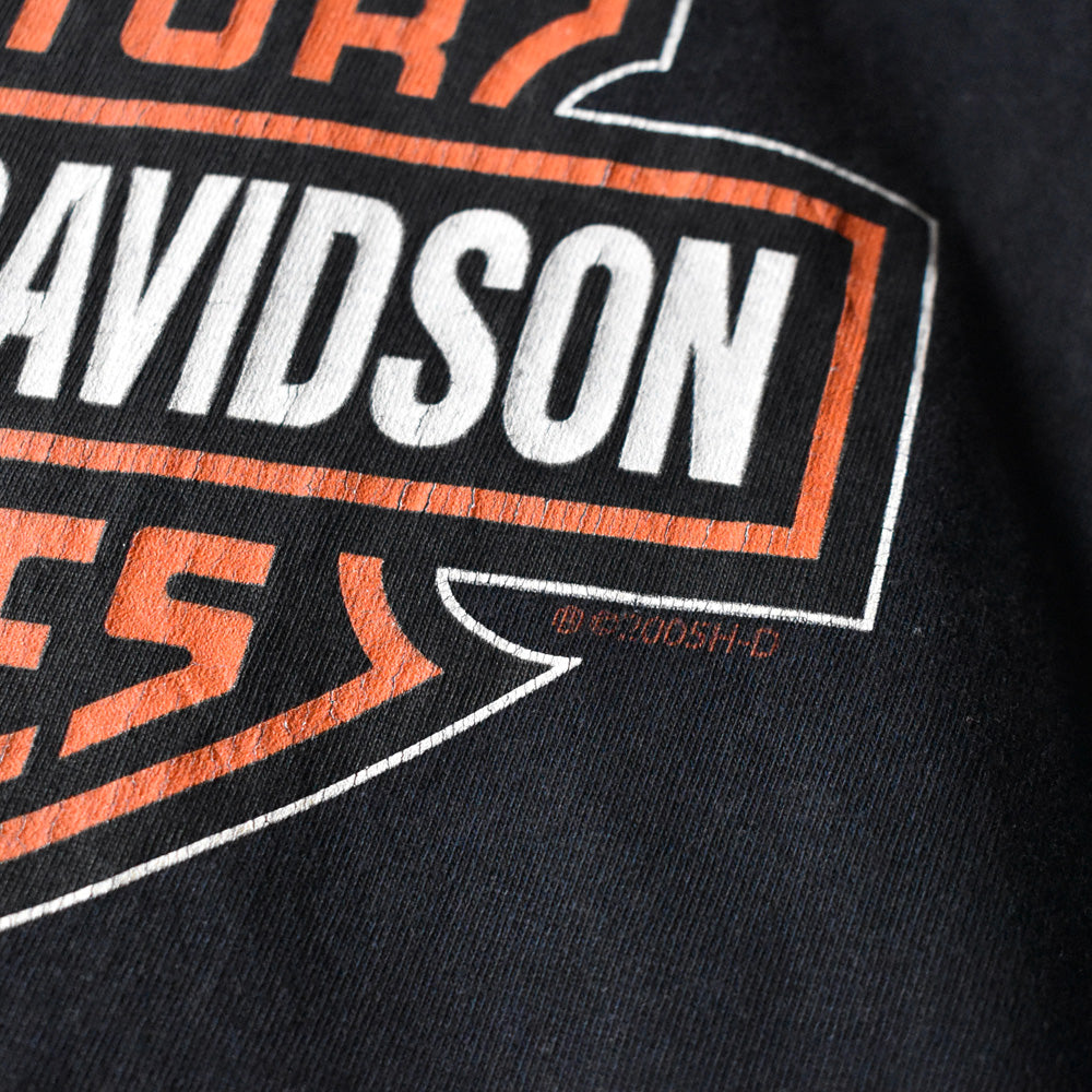Y2K Harley-Davidson “THUNDER MOUNTAIN” バー&シールド ロゴ Tシャツ USA製 240527