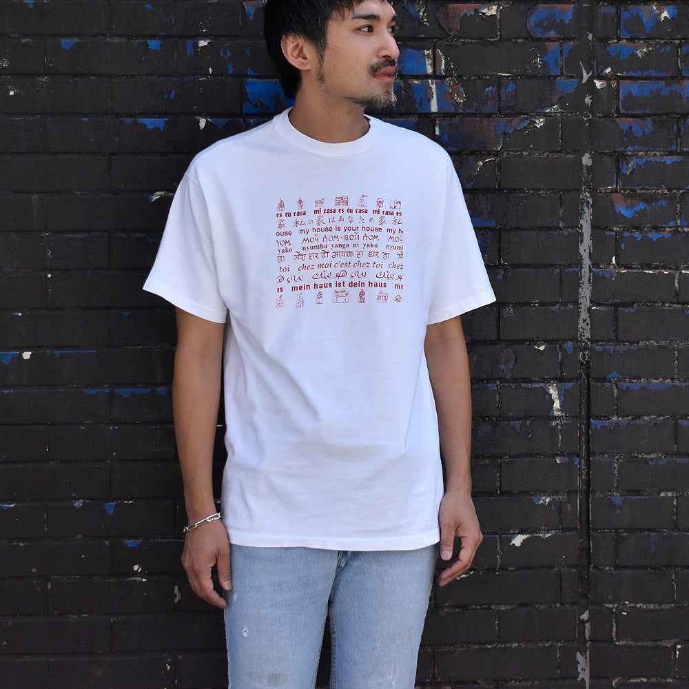90's “My House Is Your House” メッセージ Tシャツ USA製 250816H
