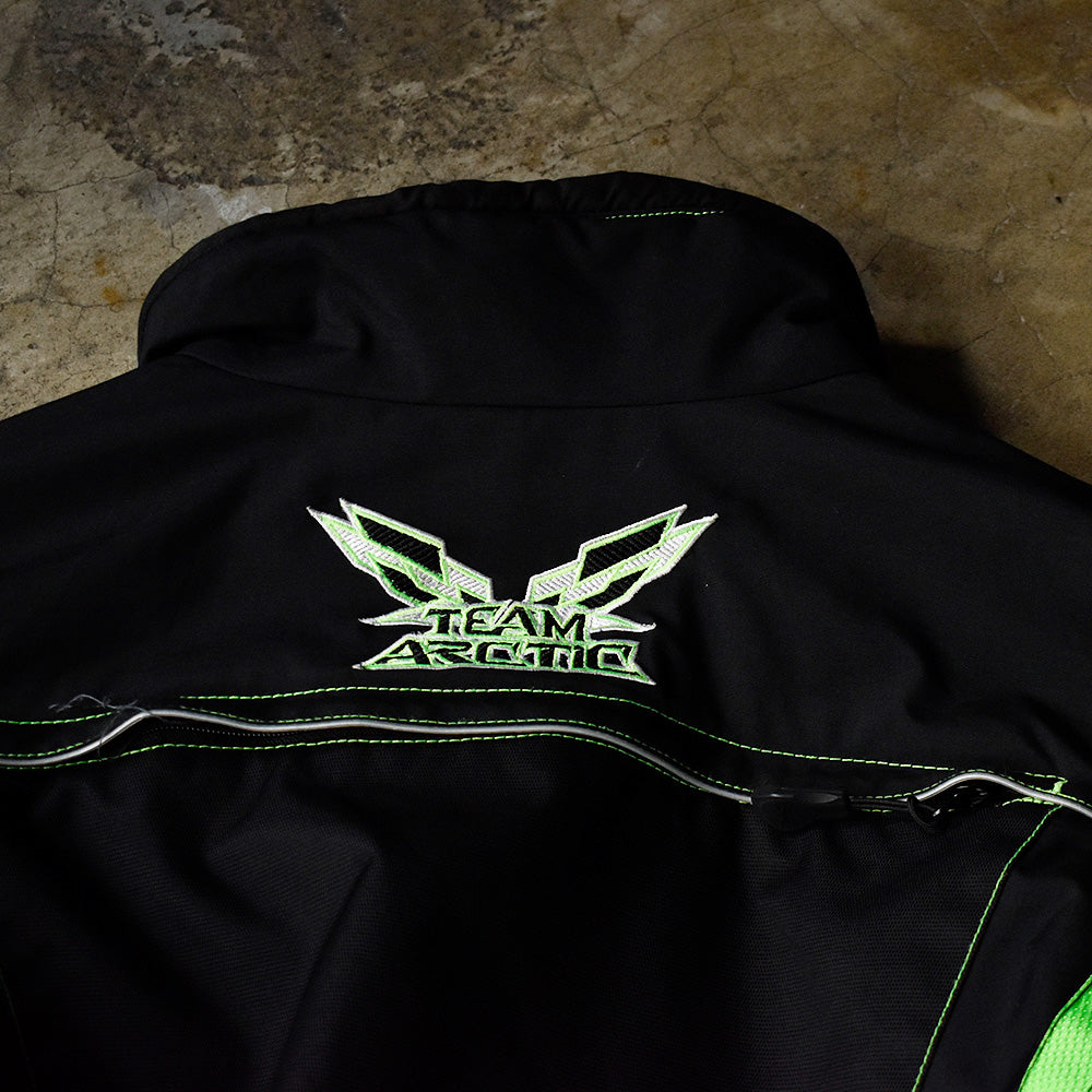 90's ARCTICWEAR ネオングリーン SNO PRO ナイロンジャケット 3M Scotchlite 231124H