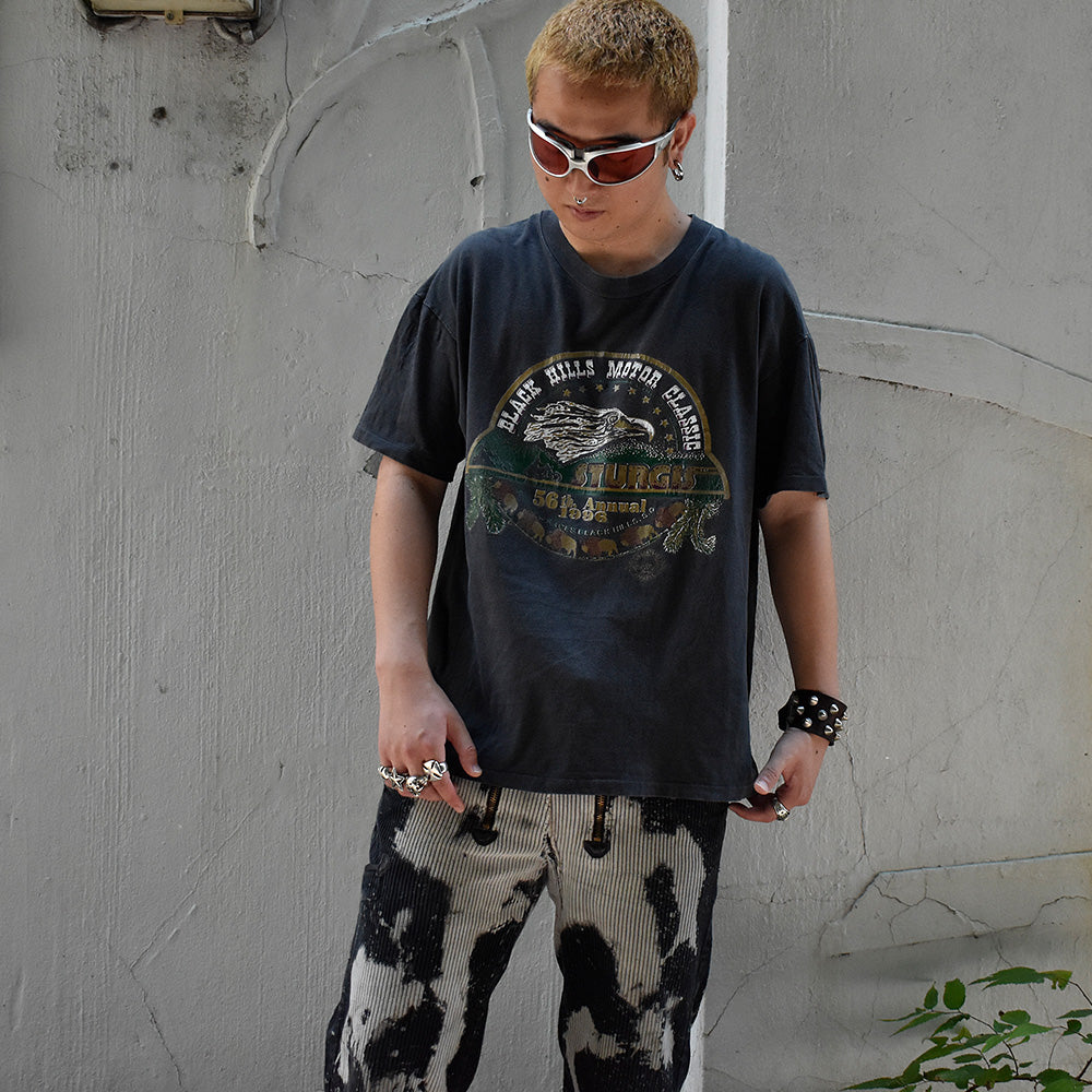 90's “Sturgis Black Hills Motor Classic” イーグル バイク Tシャツ USA製 250809H