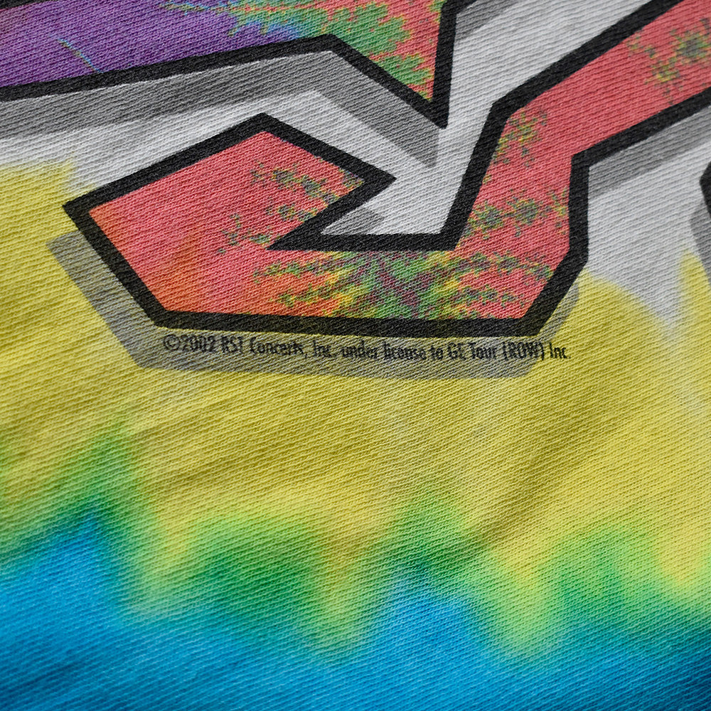 Y2K The Rolling Stones×LIQUID BLUE サイケロゴ! タイダイ Tシャツ 240708H