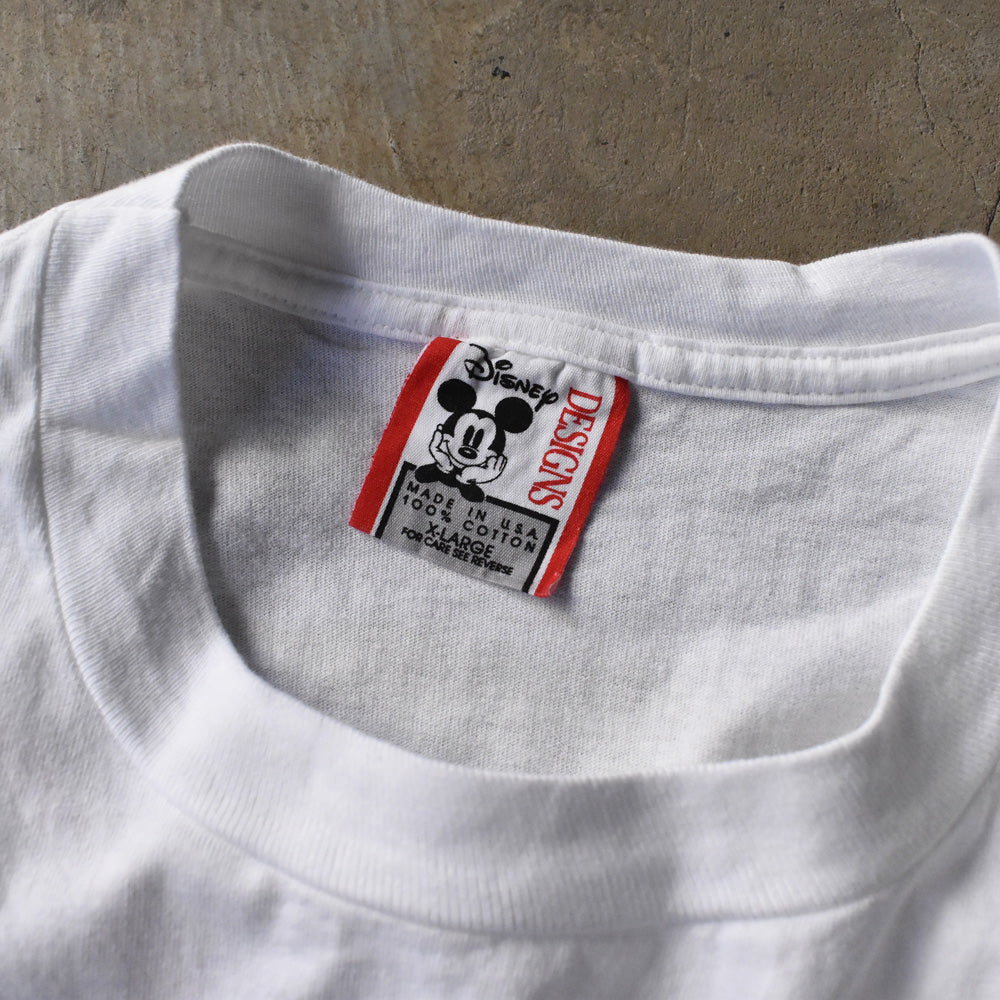 90’s Disney “WALT DISNEY WORLD” ミッキー キャラ Tシャツ USA製 240515
