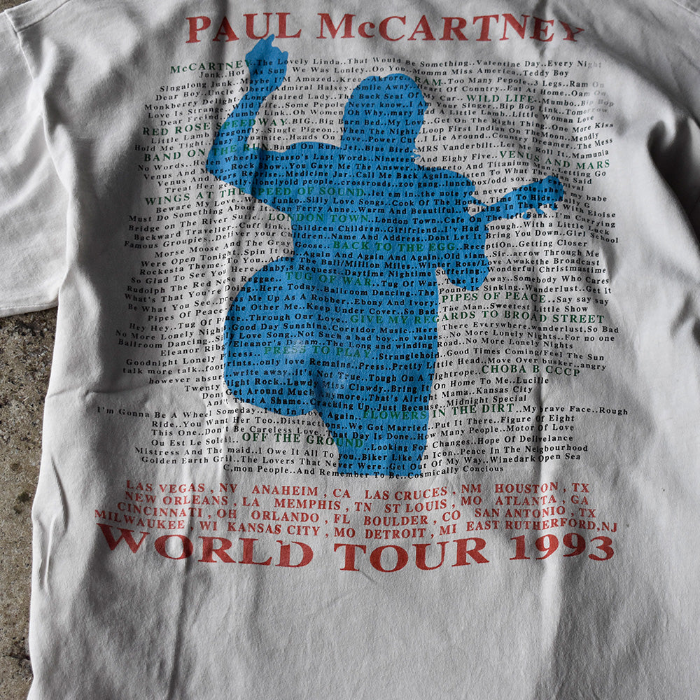 90’s Paul McCartney “The New World Tour” Tシャツ 250418H