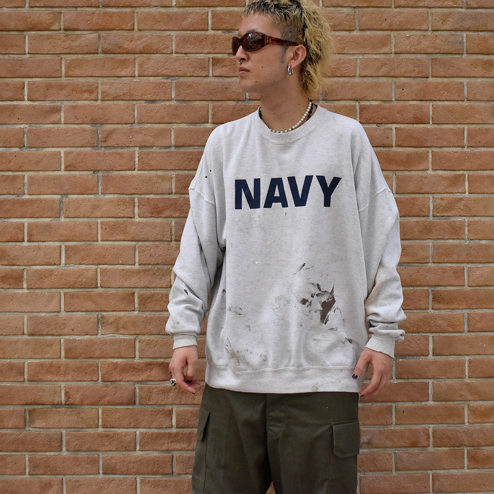 80's~ ペンキ! SOFFE “NAVY” スウェット USA製 240822H