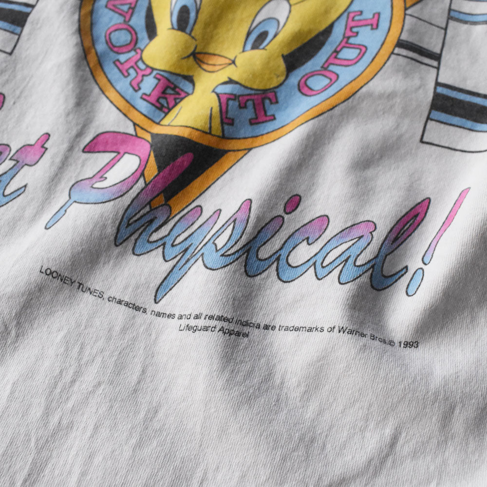 90’s Looney Tunes “TWEETY GYM” キャラ Tシャツ USA製 240614