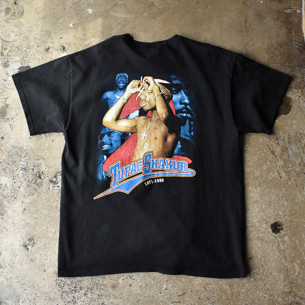 Y2K 2Pac “TUPAC SHAKUR” memorial RapTシャツ 250410H