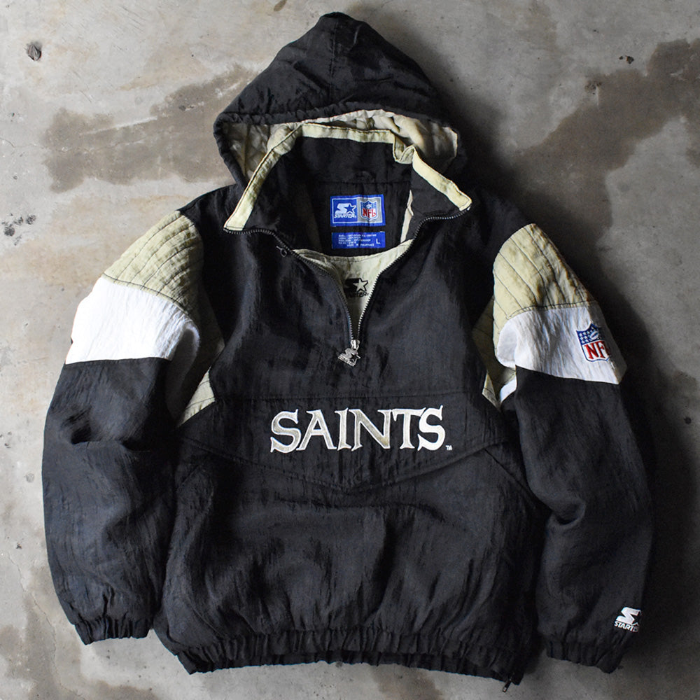 STARTER “NFL New Orleans Saints” 中綿入り ナイロンジャケット プルオーバー 240221