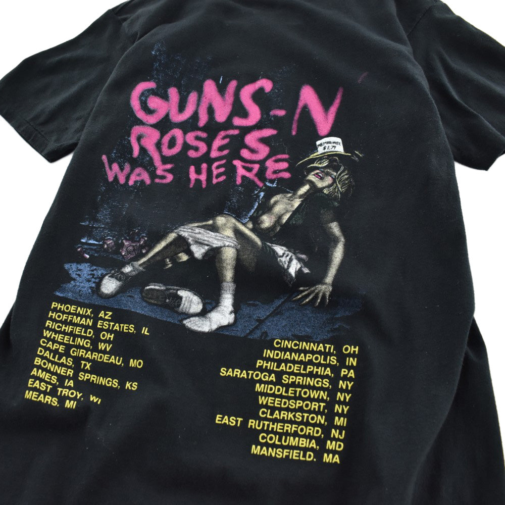 80's GUNS N' ROSES "Appetite for Destruction" 発禁 ロックTシャツ 260814H