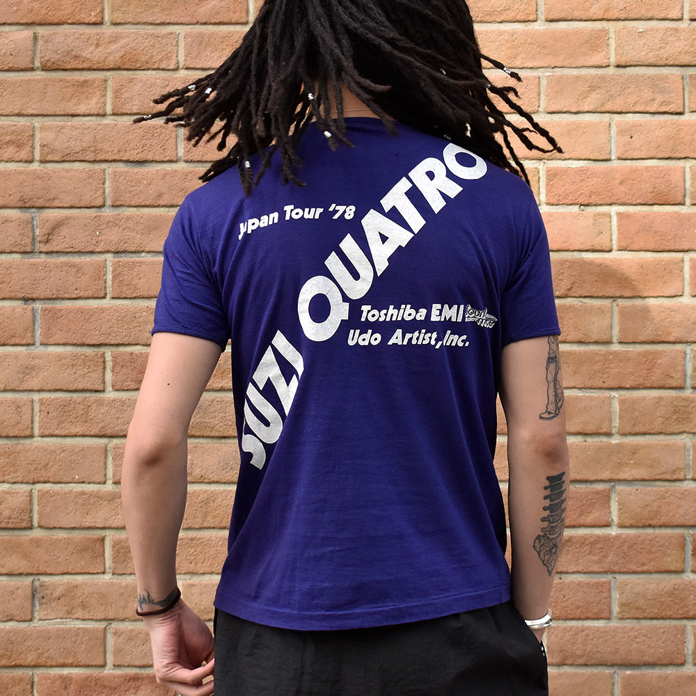 70's Suzi Quatro “Japan Tour '78” ロック Tシャツ 240102HY33