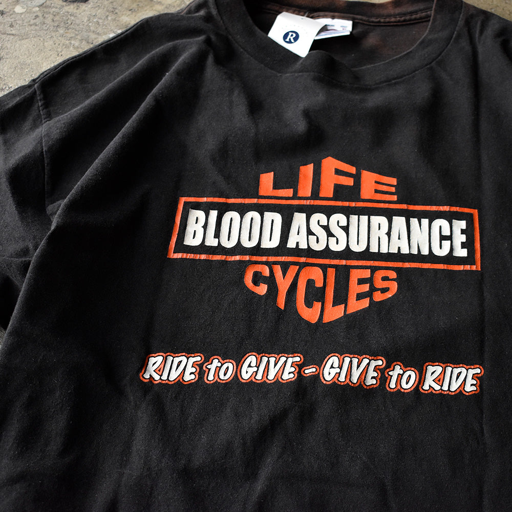 Y2K “Blood Assurance LIFE CYCLES“ Harley-Davidson Tシャツ 250725H