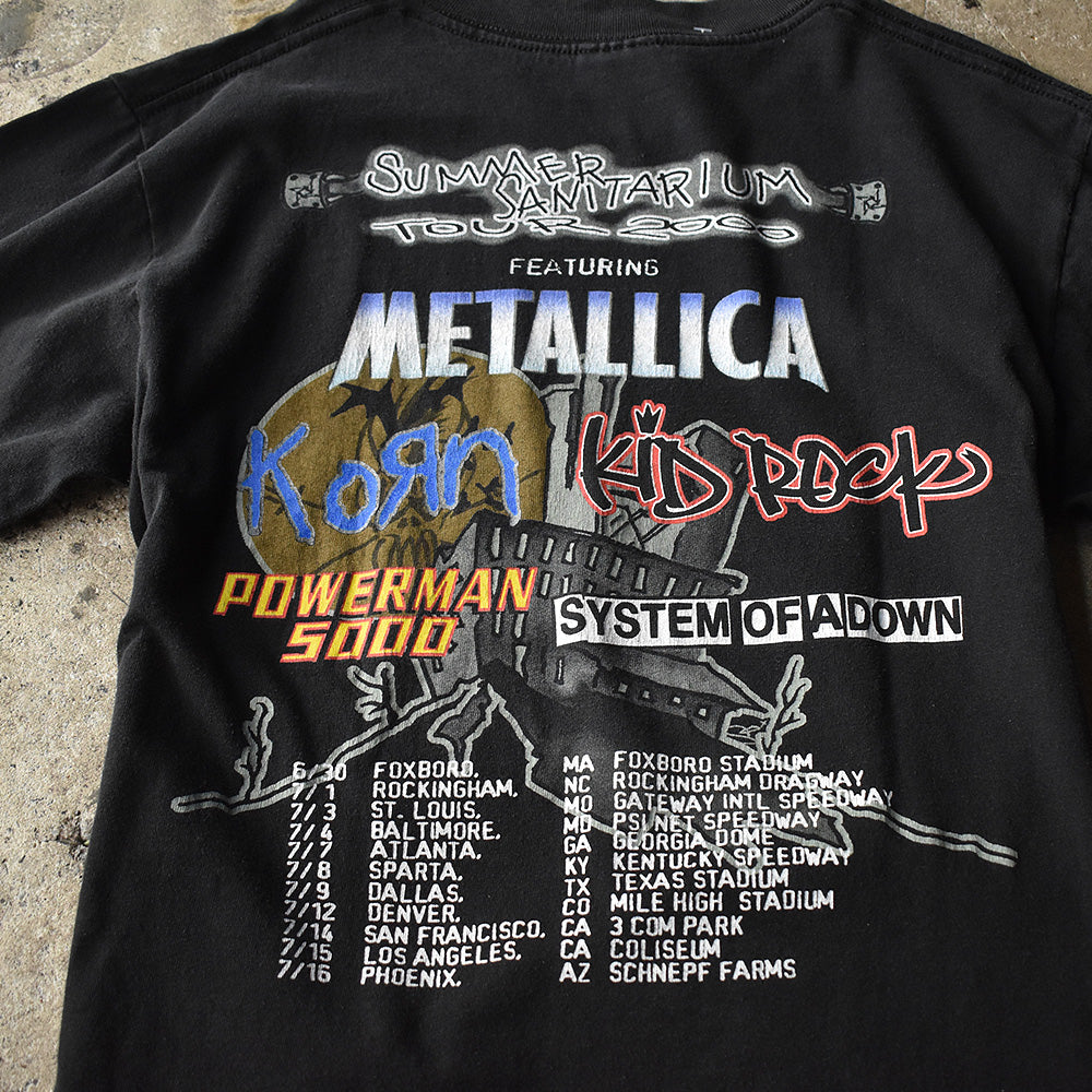 Y2K “Summer Sanitarium Tour 2000“ Metallica/KORN Tシャツ 250317H