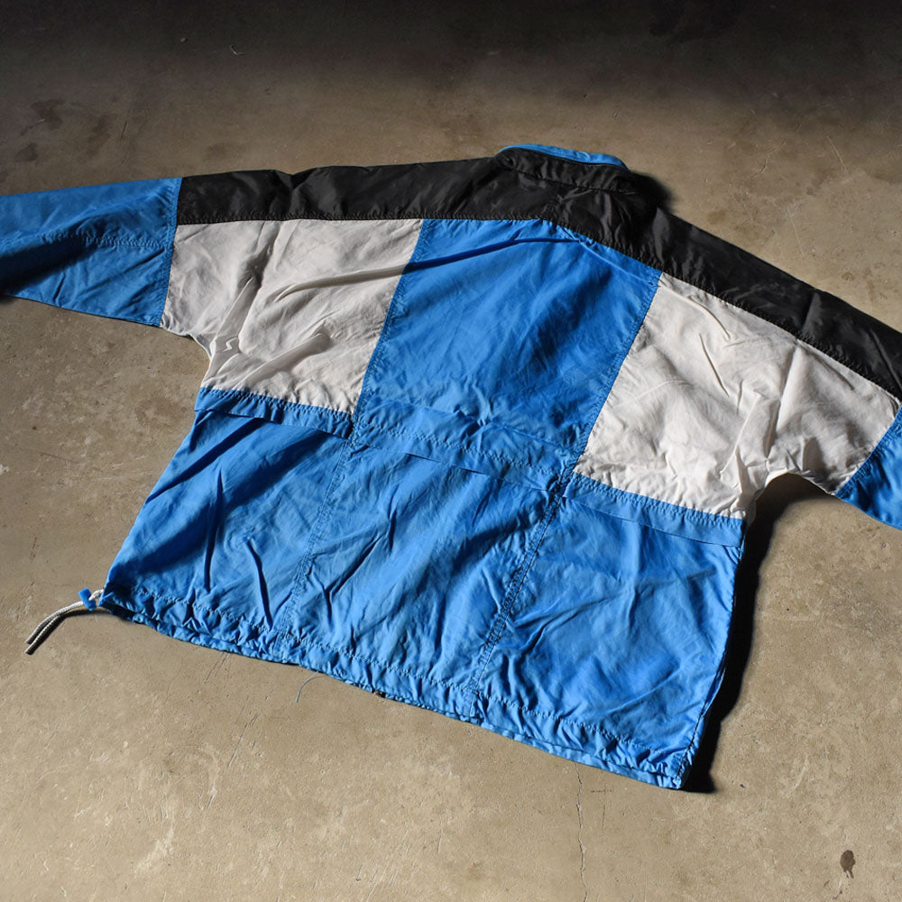 80’s NIKE 銀タグ 刺繍ロゴ ナイロン トラックジャケット 250307