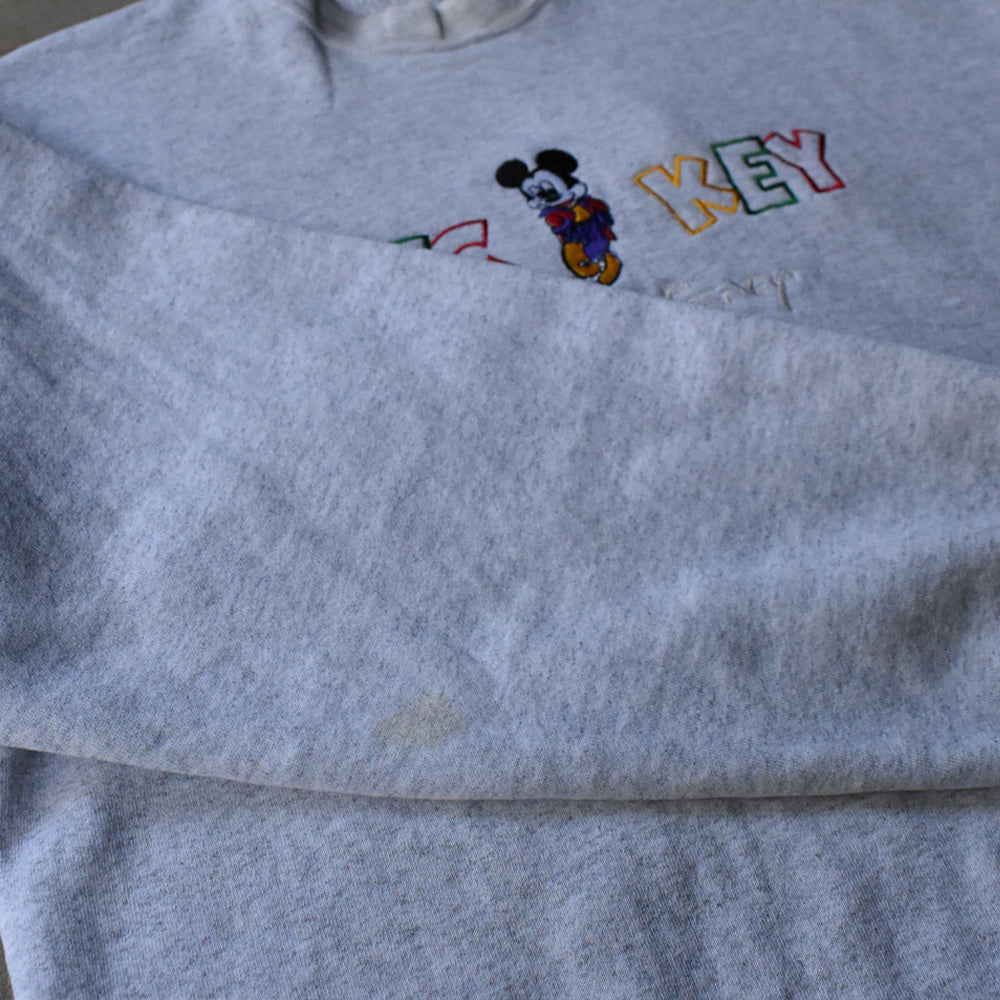90's ”Mickey” ミッキーマウス 刺繍 スウェット 240914