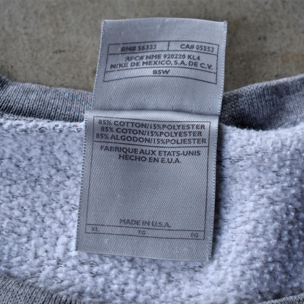 Y2K NIKE/ナイキ small swoosh GRY スウェット USA製 230514