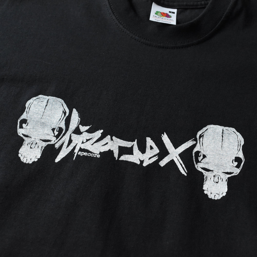 デッドストック! Bizarre X "Apecore Skull Logo" Tシャツ 250912