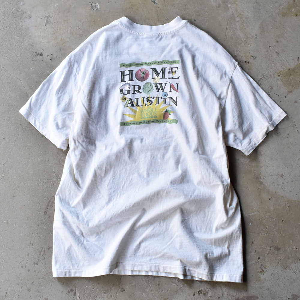90’s Hanes “Whole Foods Market“ 企業ロゴ Tシャツ USA製 240919